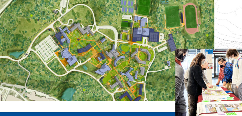 campus map collage