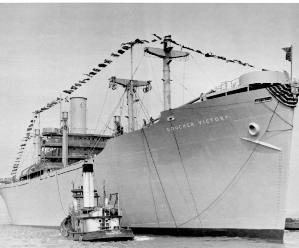 Photo of the SS Goucher Victory