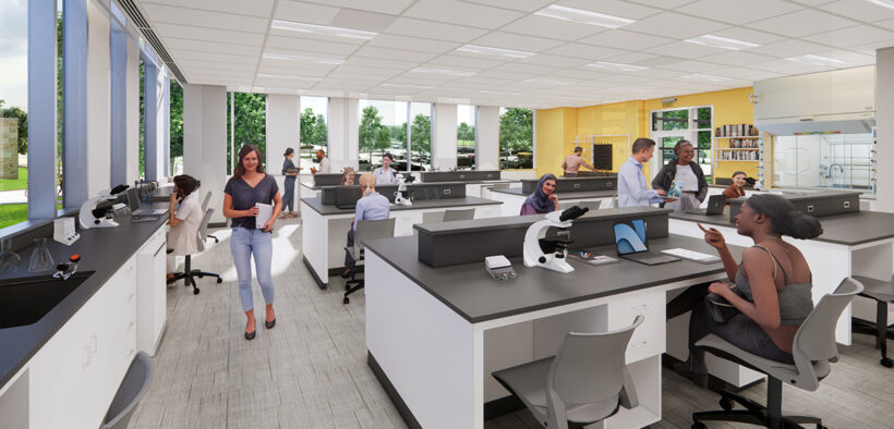 Artist rendering of interior of Science Innovation Center