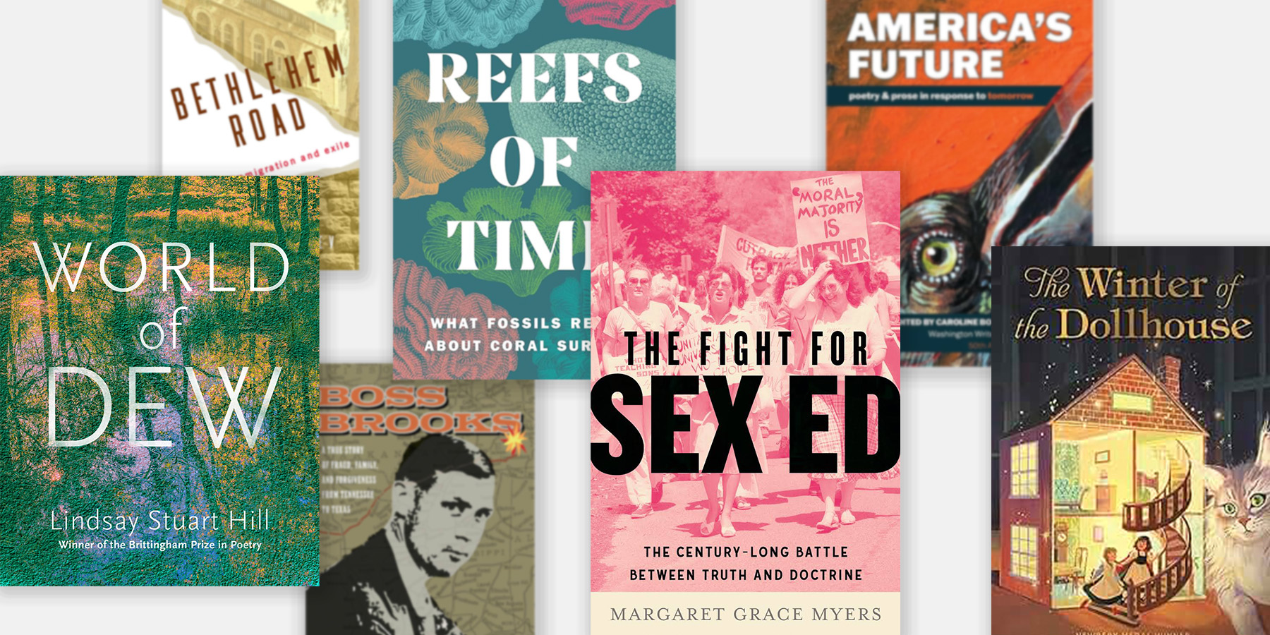 Recent Goucher community book covers