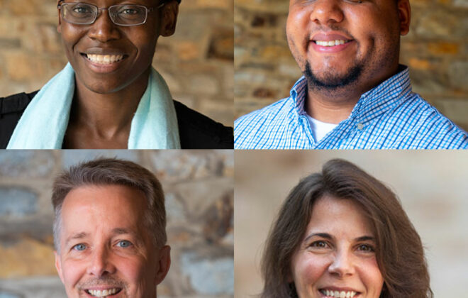 Four Goucher College faculty members