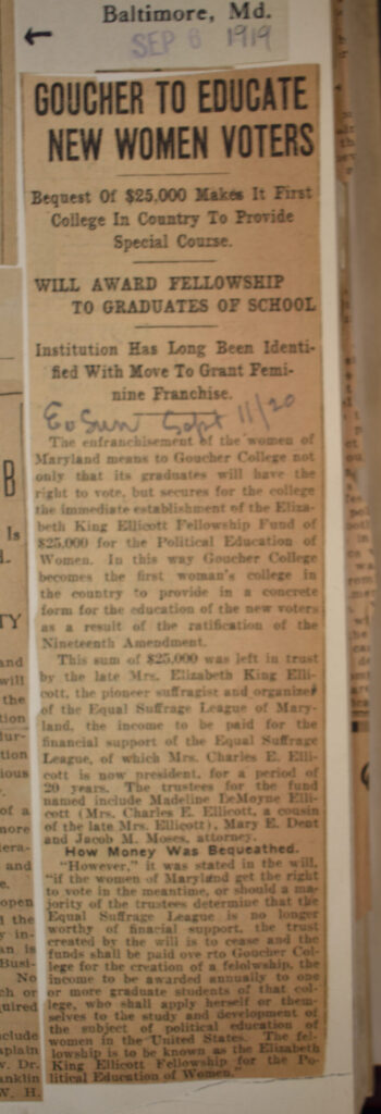 1919-1920-Goucher-to-Educate-New-Voters